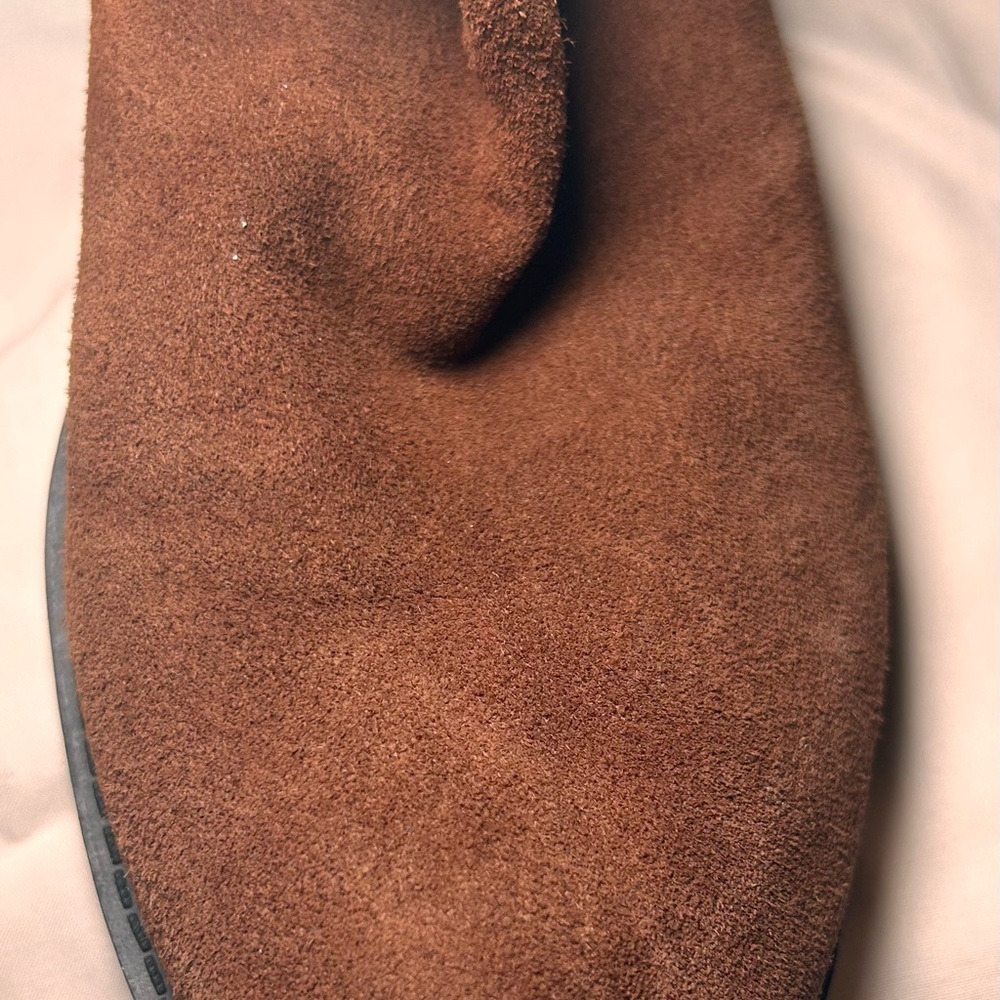 Nine West Sz 7.5 Brown Suede Riding Boots - Picture 4 of 6